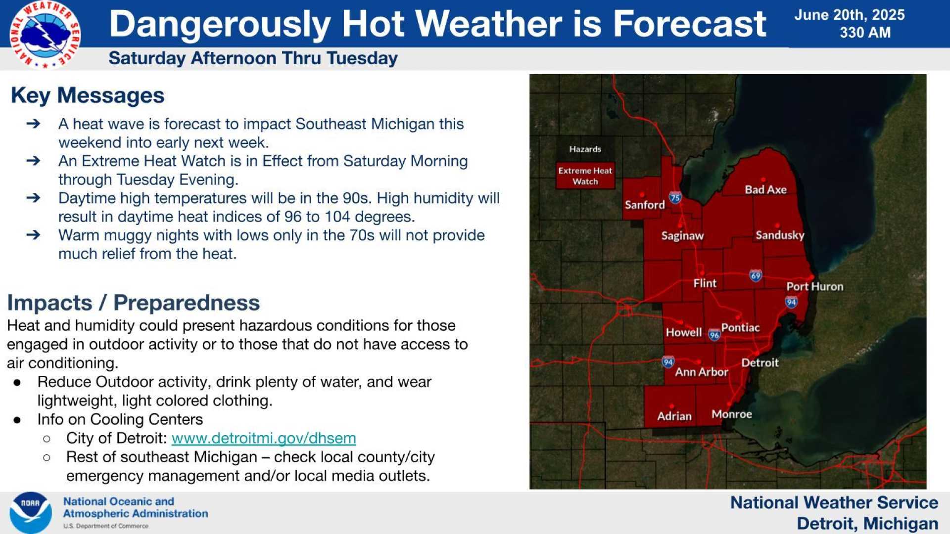 Michigan Heat Wave And Storms