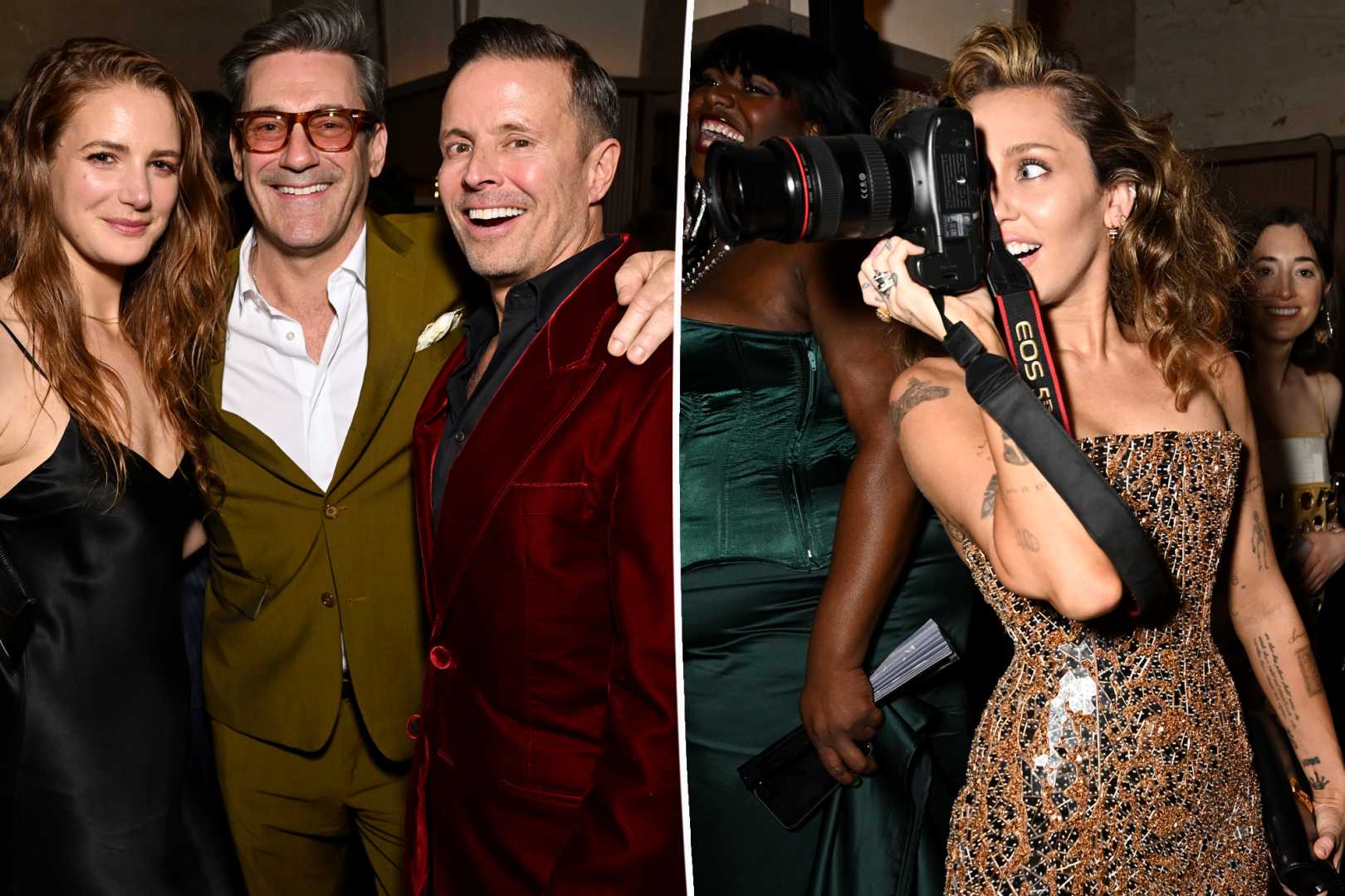 Miley Cyrus Jon Hamm Caa New York Party
