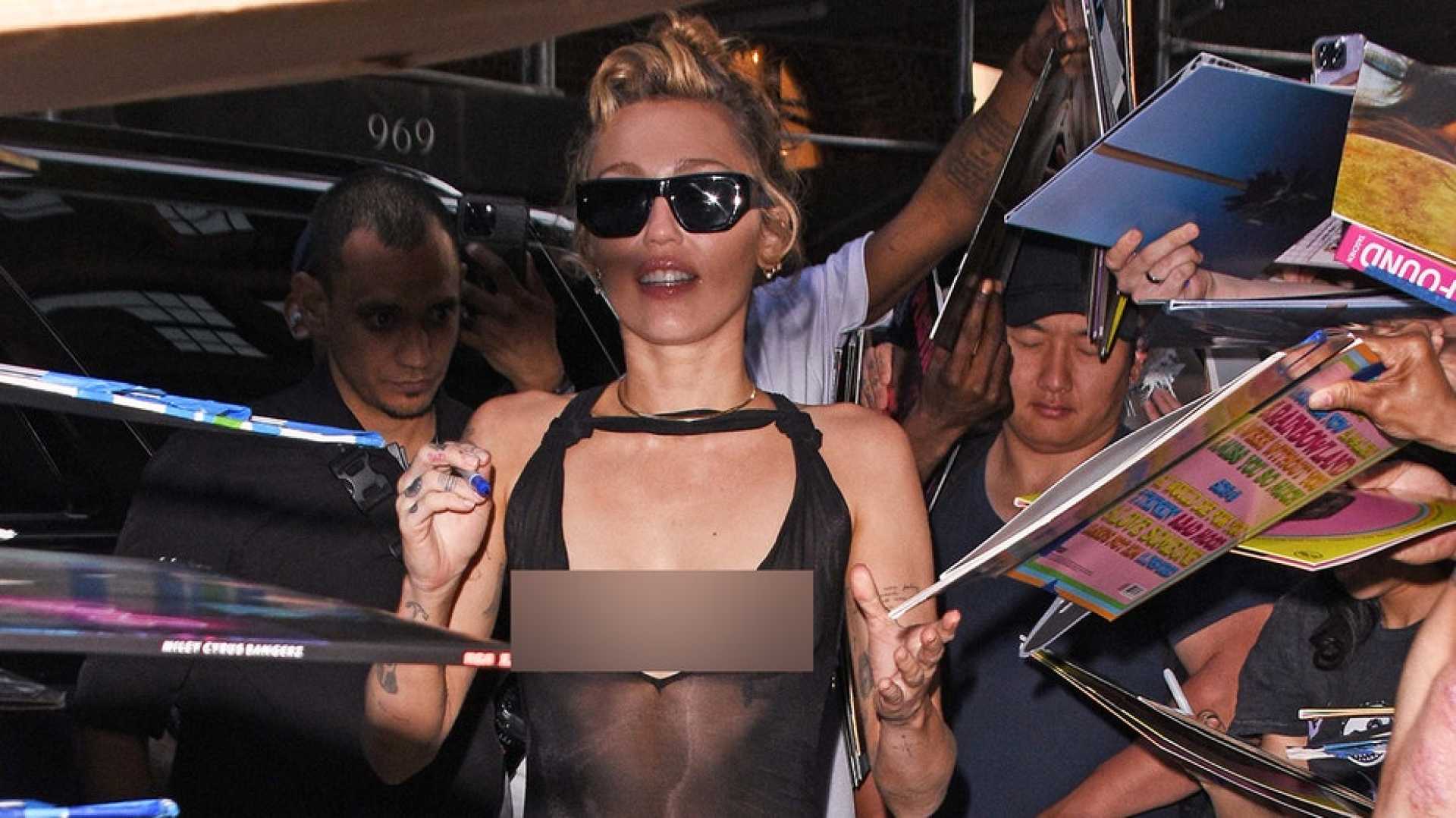 Miley Cyrus New York City Album Release