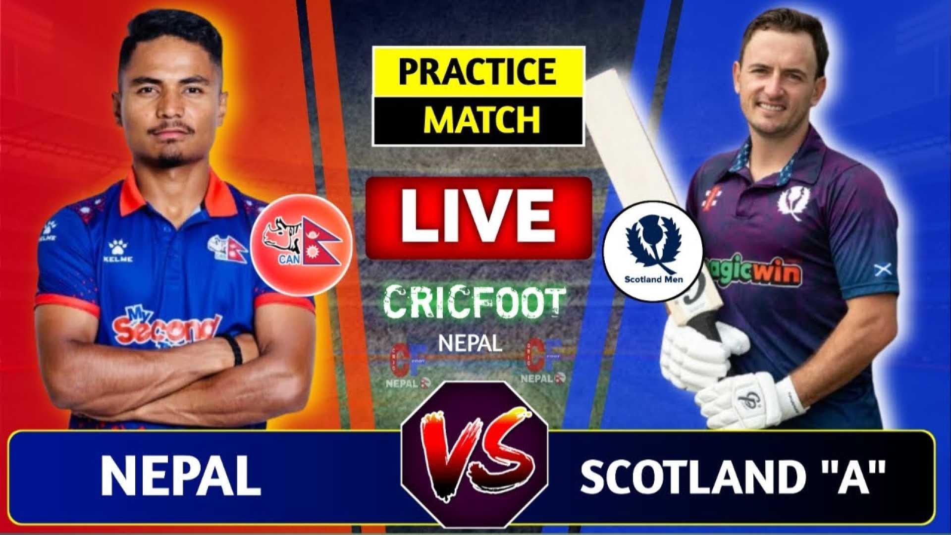 Nepal Cricket Team Scotland Match
