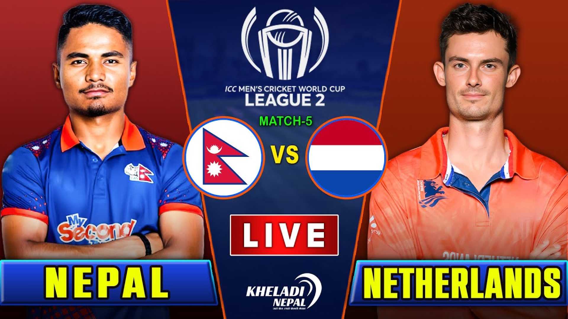 Nepal Vs Netherlands Cricket Match