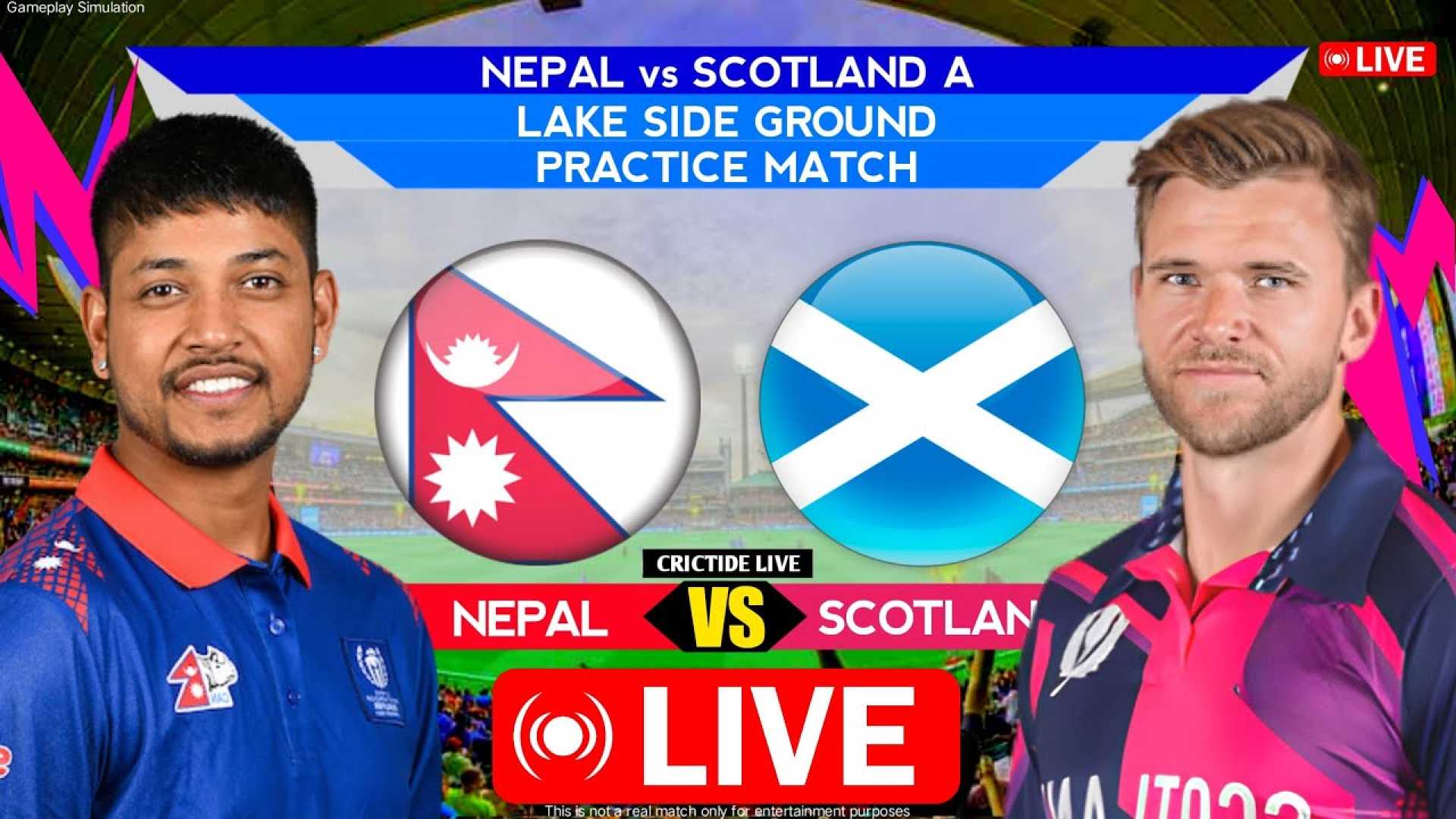 Nepal Vs Scotland Live Cricket Match