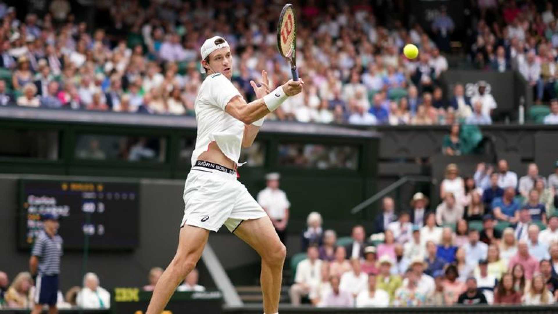Nicolás Jarry Tennis Match Wimbledon