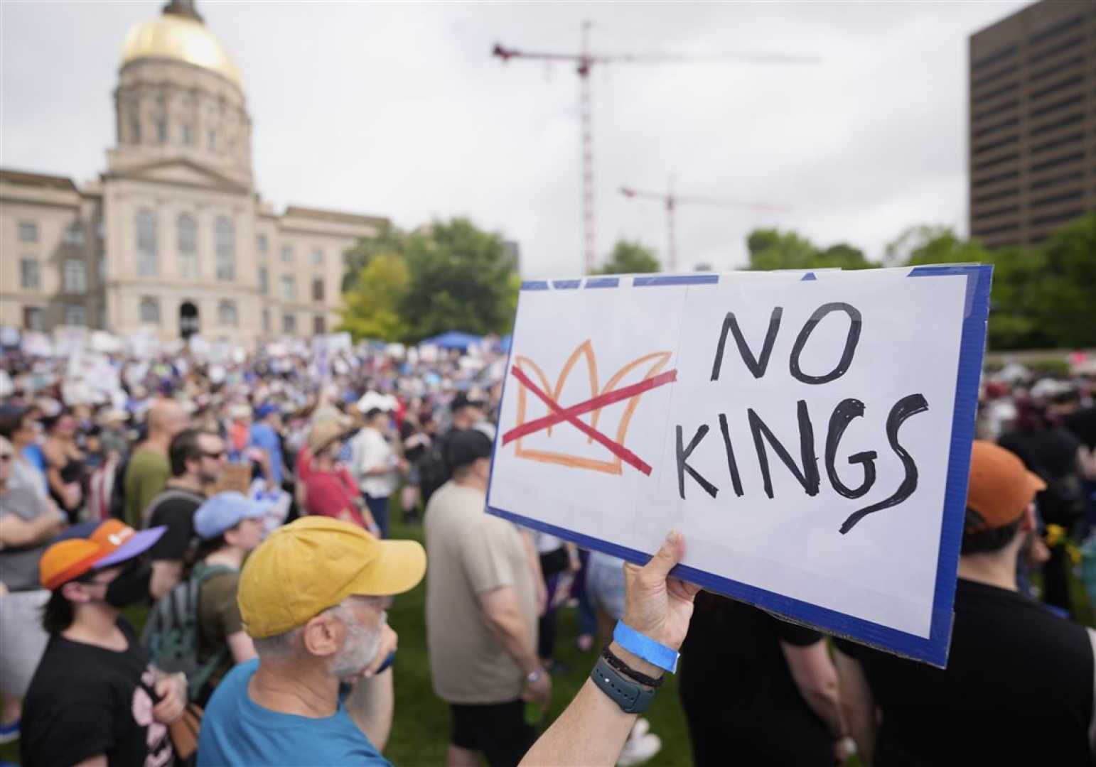 No Kings Protest Crowd Against Trump