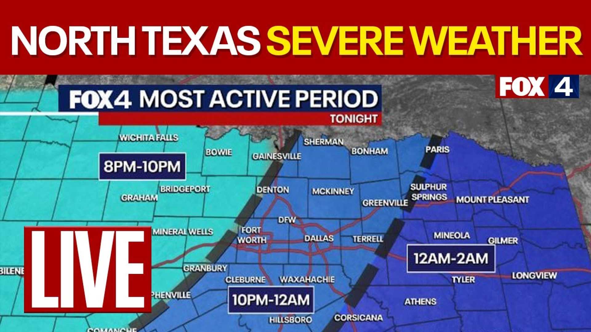 North Texas Storms Severe Thunderstorm Warning