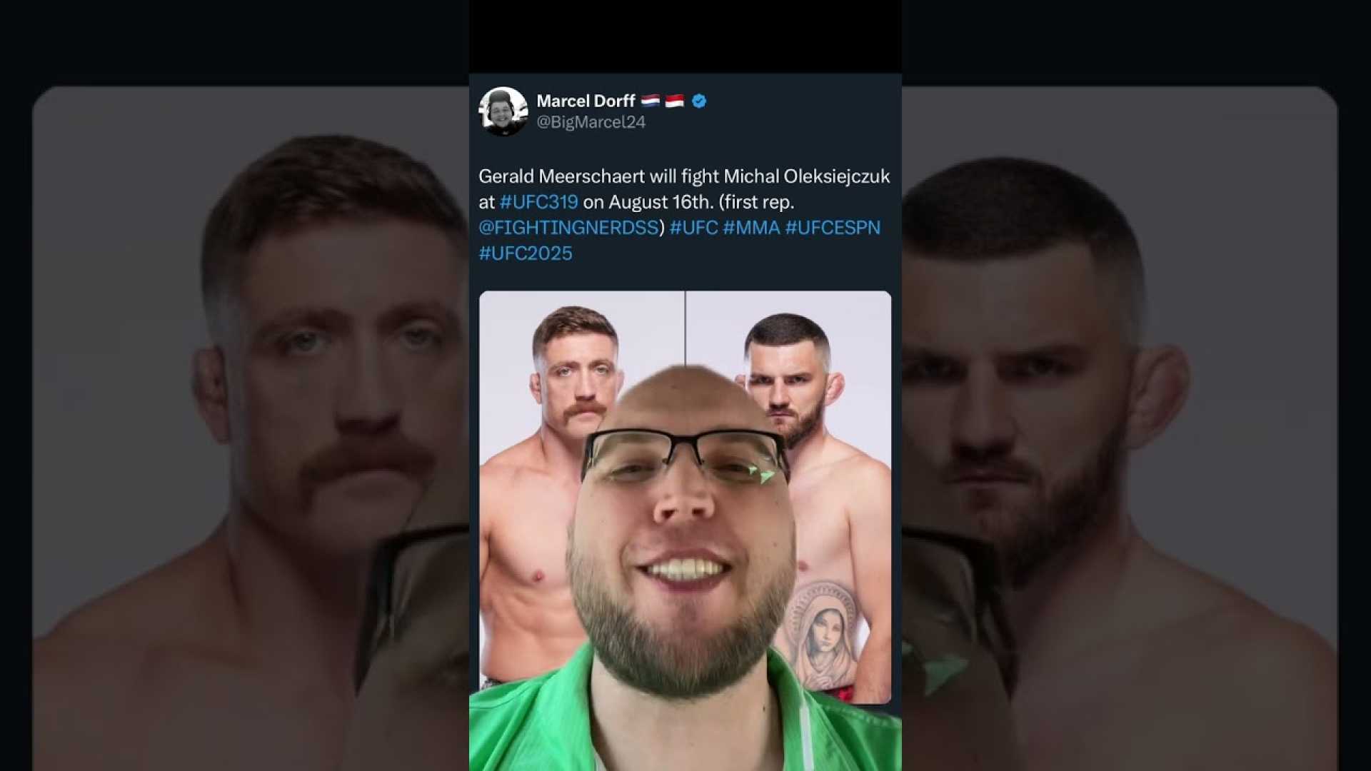 Oleksiejczuk Fighting Meerschaert Mma