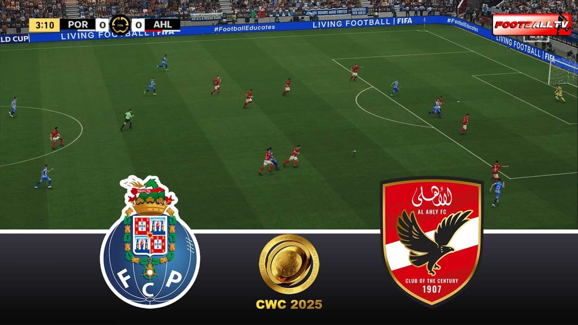 Oporto Vs Al Ahly Football Match