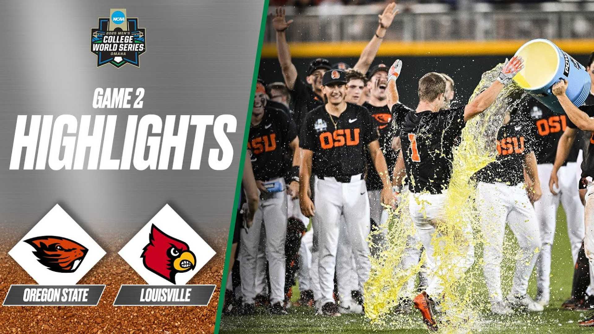 Oregon State Vs Louisville College World Series