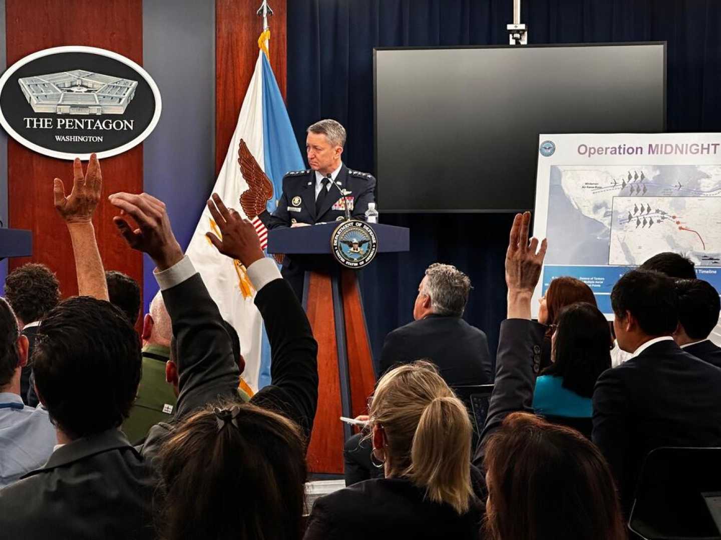 Pentagon Press Conference Iranian Nuclear Strikes