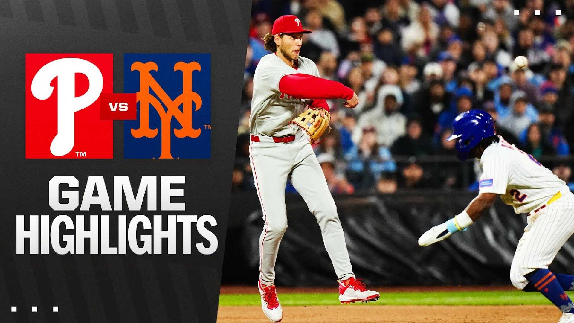 Phillies Mets Baseball Game Highlights