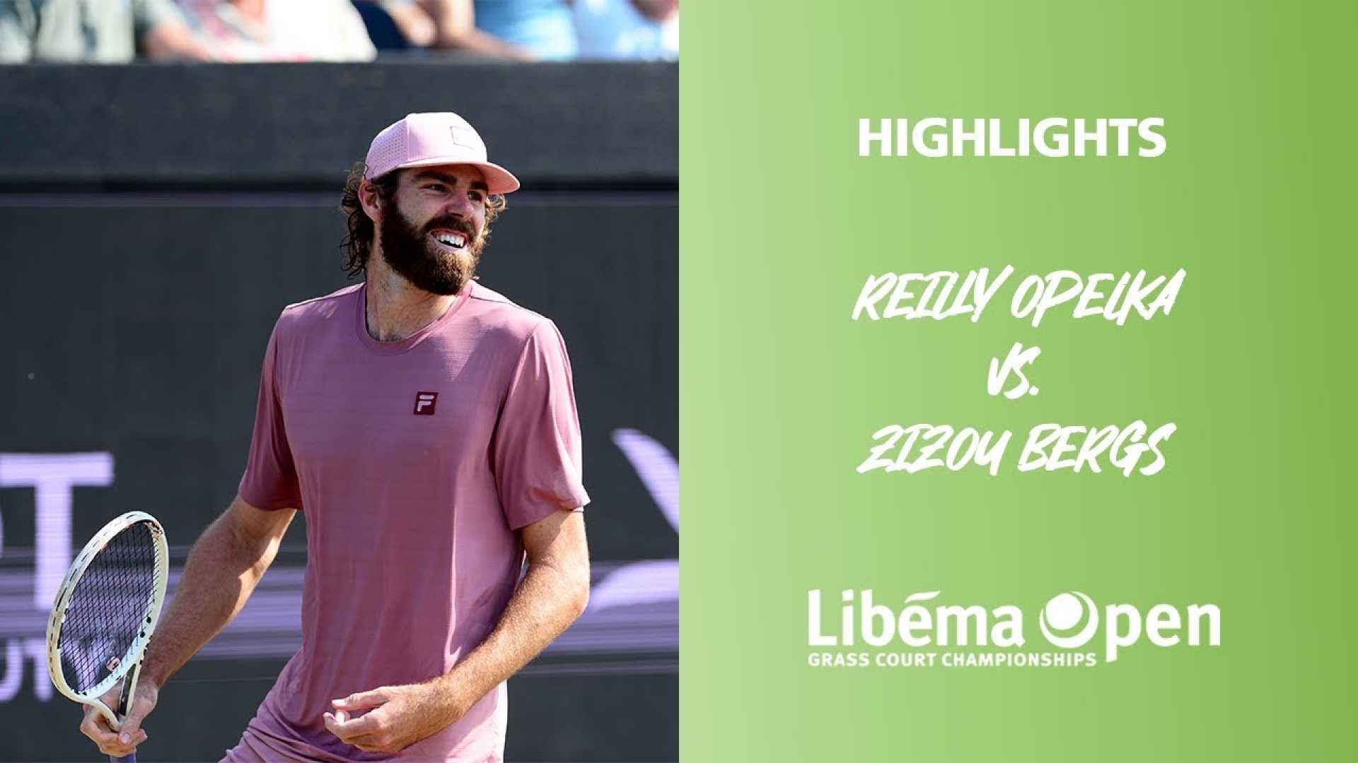 Reilly Opelka Zizou Bergs Tennis Match