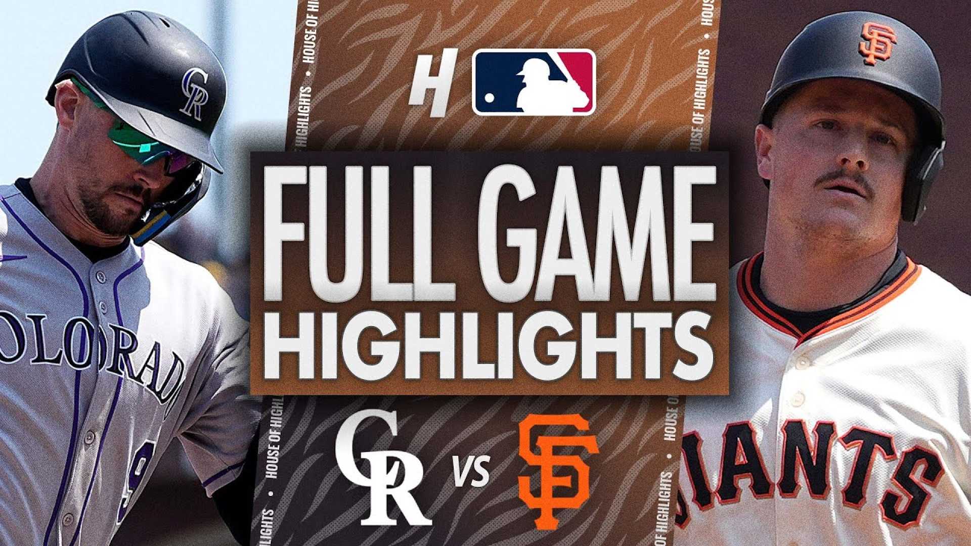 Rockies Giants Baseball Game June 2025