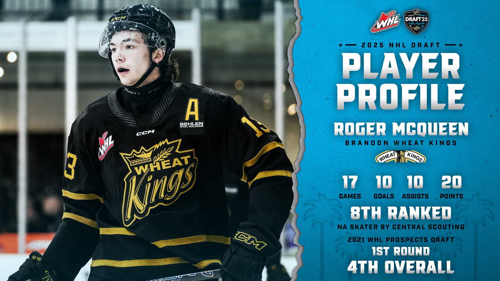 Roger Mcqueen Nhl Draft 2025