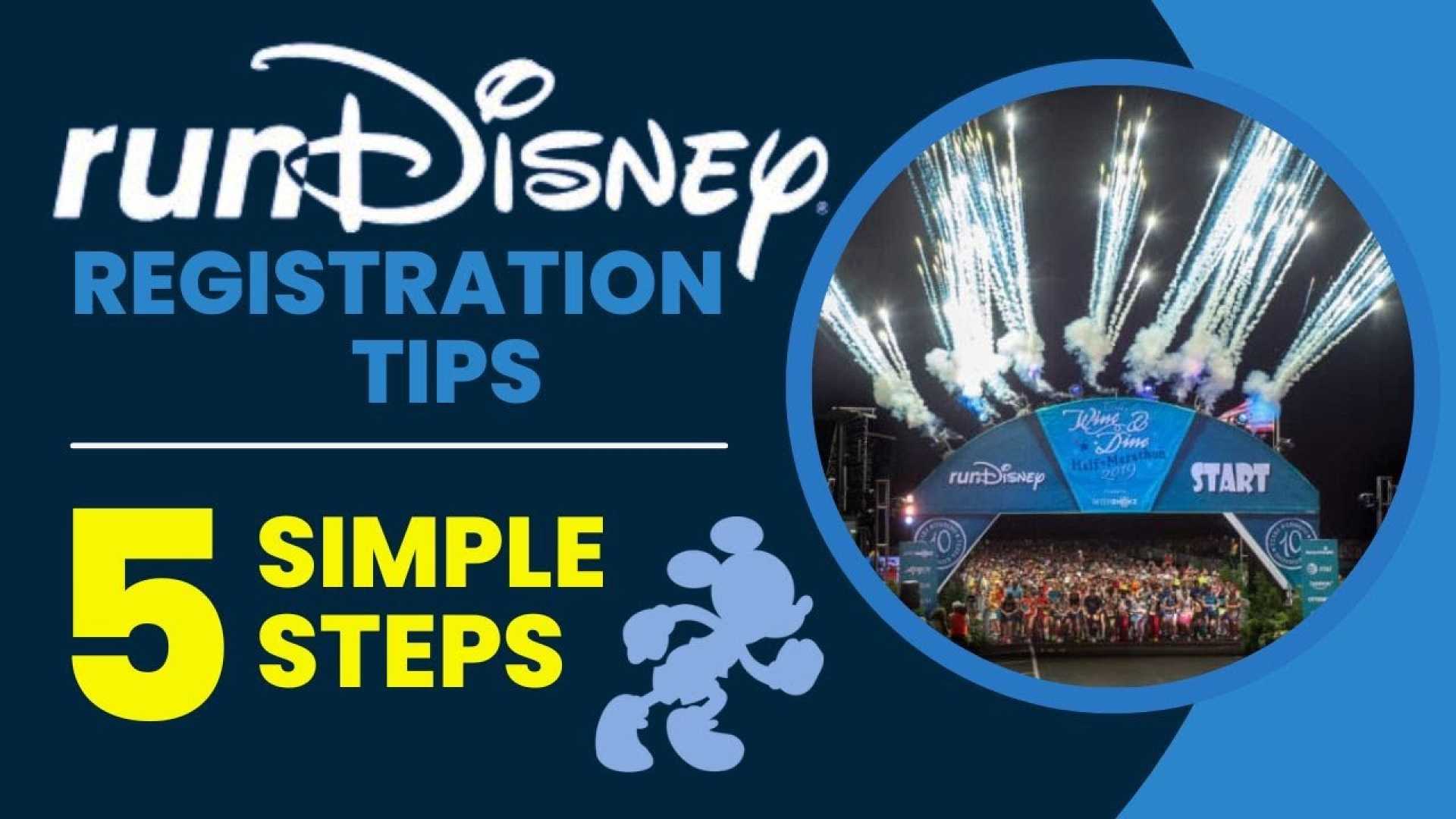 Rundisney Event Registration Tips