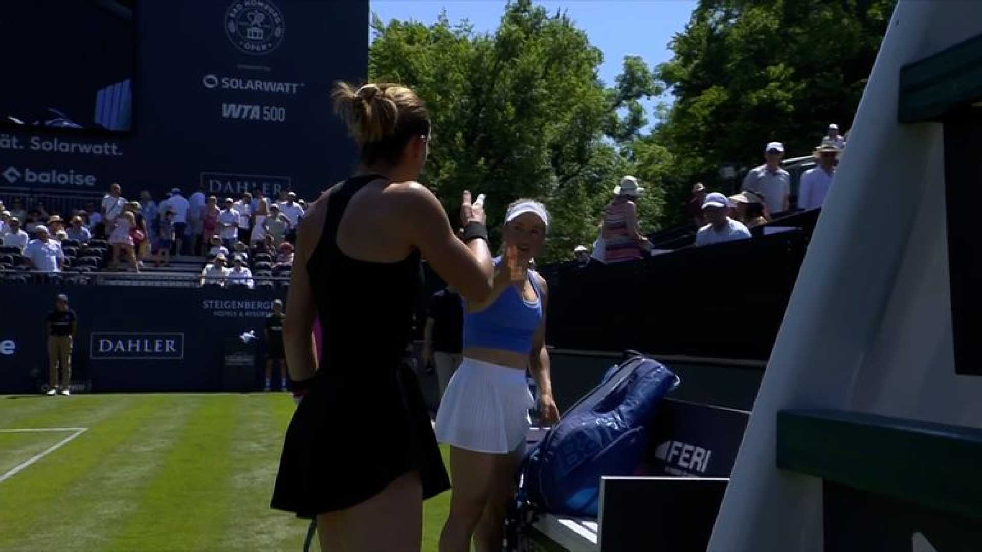 Sakkari Putintseva Tennis Match Confrontation
