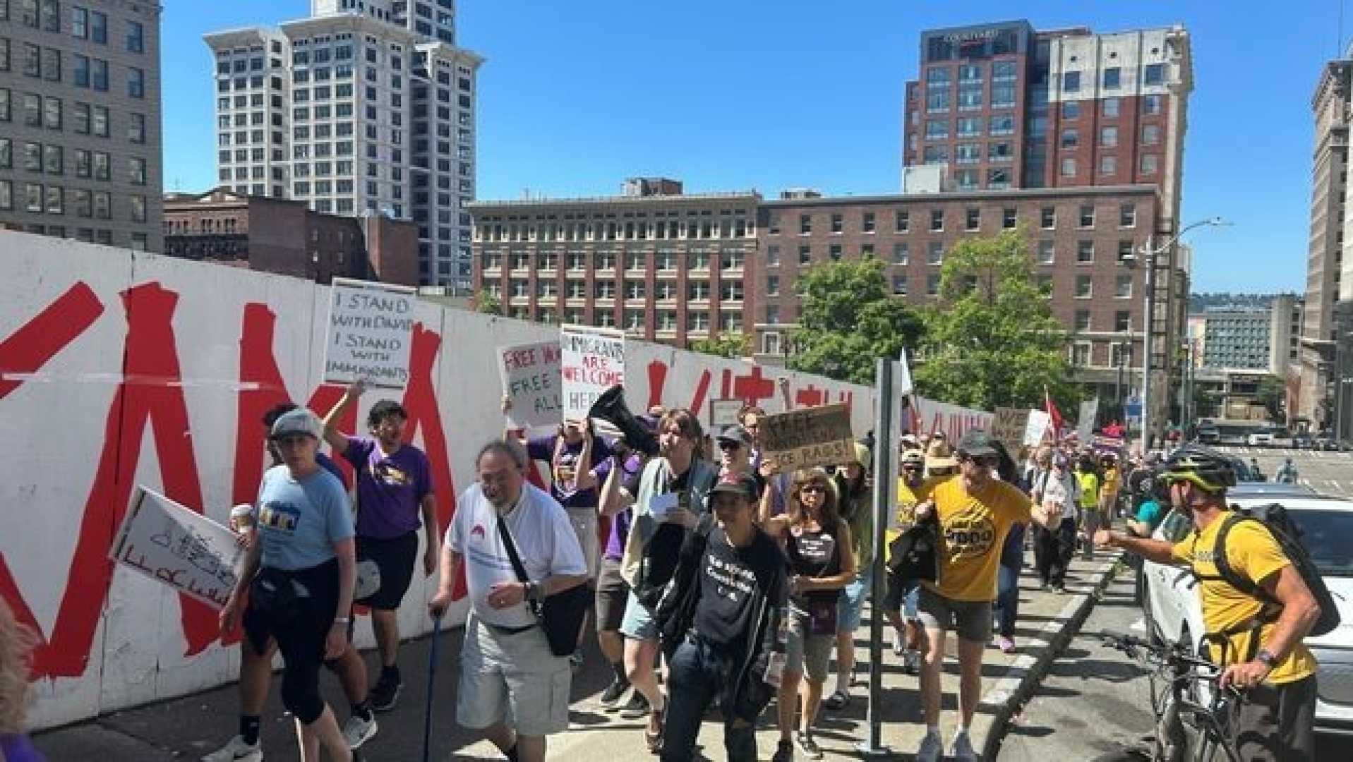Seattle Protest Ice Immigration Raids
