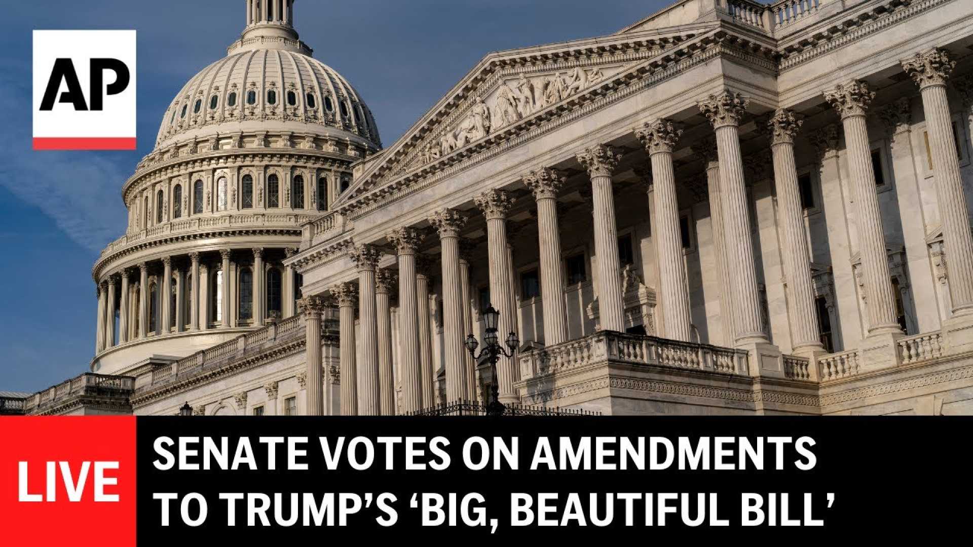 Senators Voting On Amendments And Budget Bill