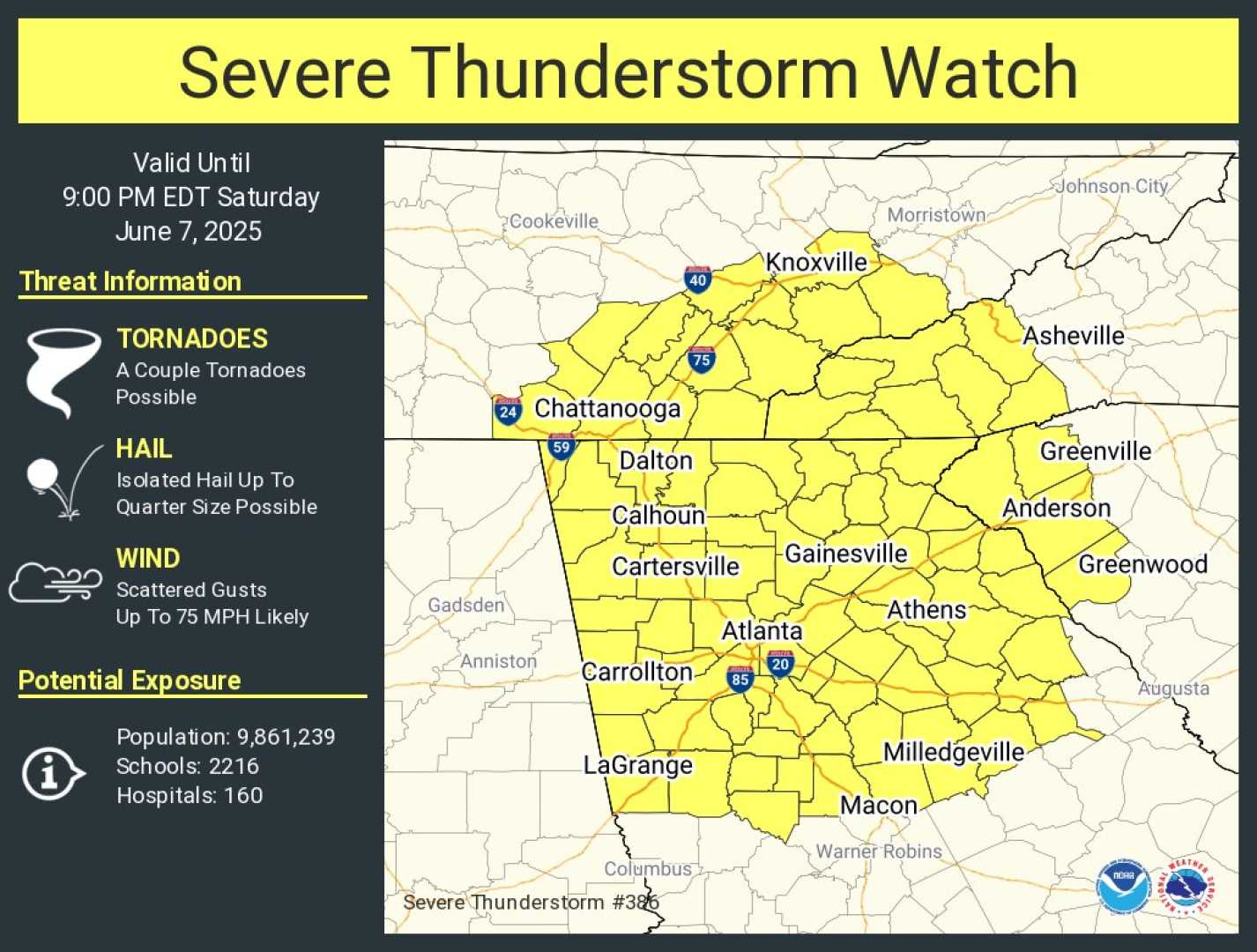 Severe Thunderstorms Northern Georgia June 2025