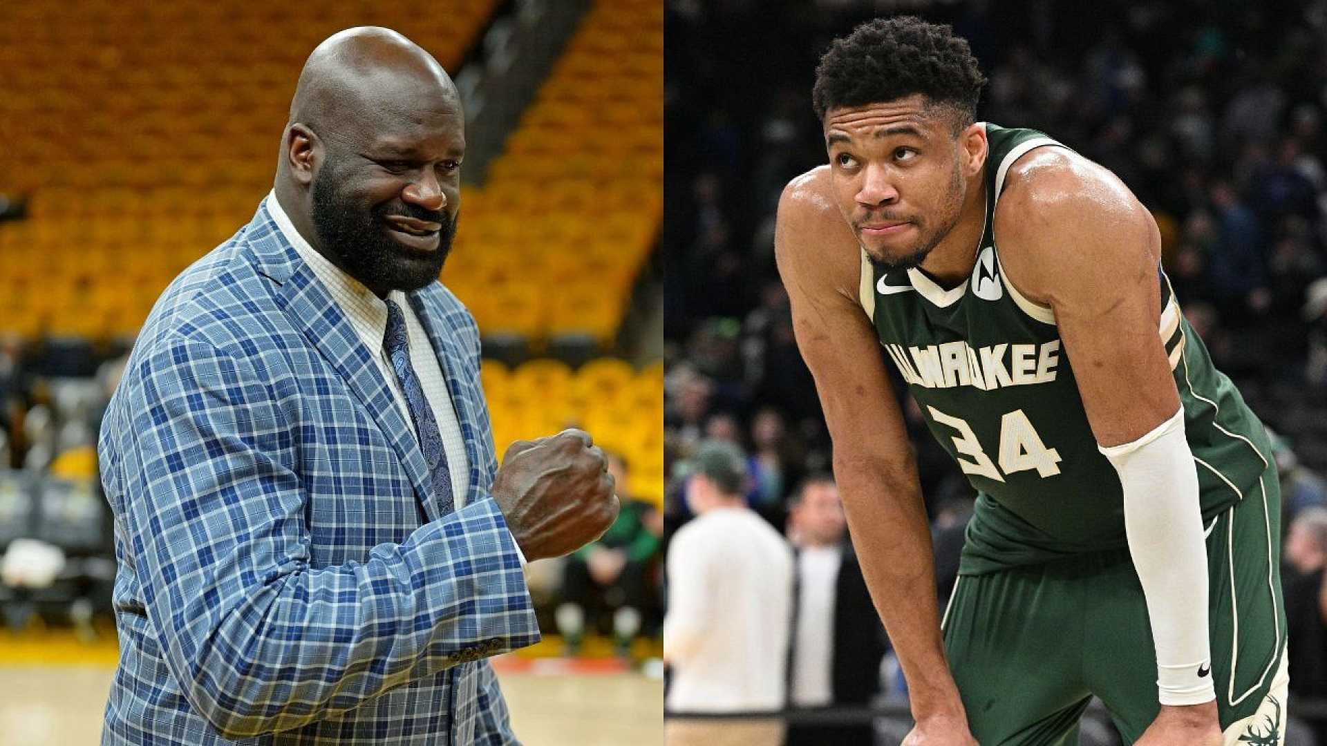 Shaquille O'neal And Giannis Antetokounmpo Nba Finals
