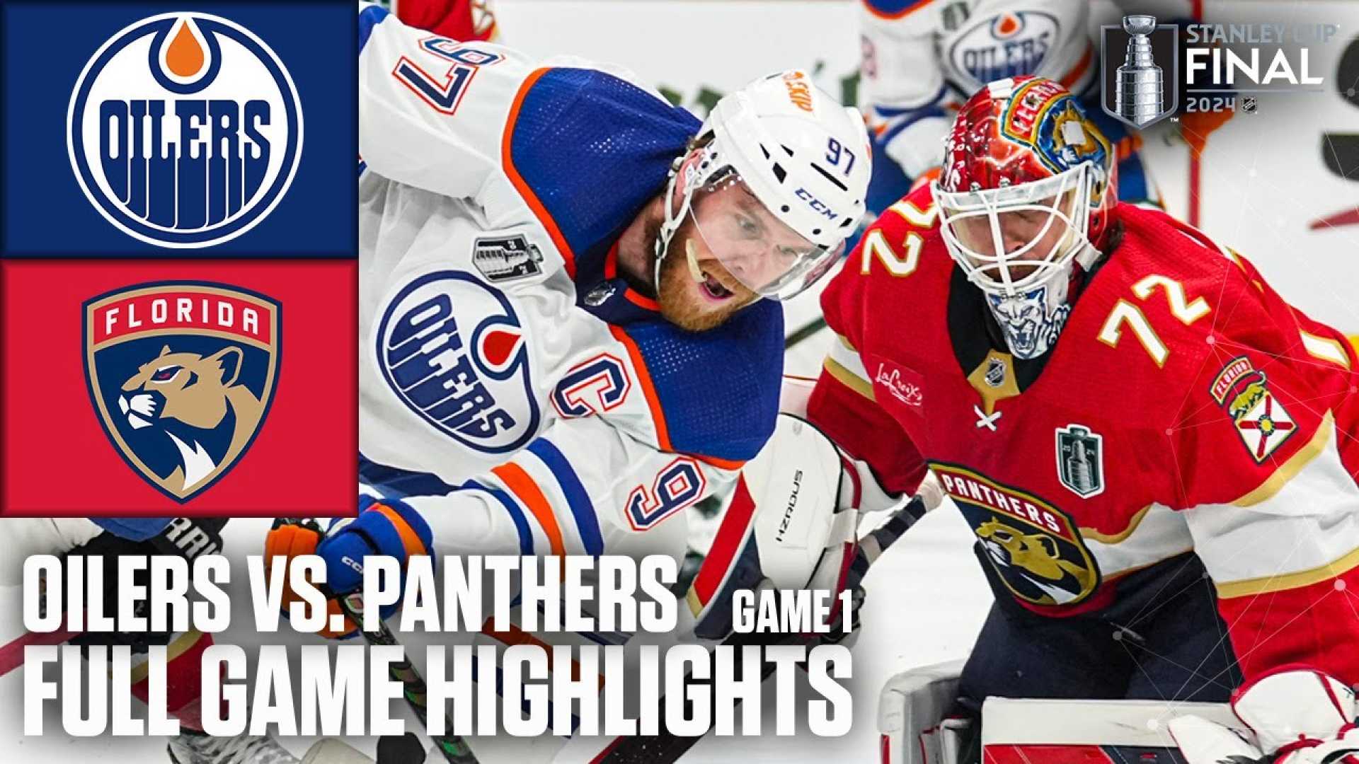 Stanley Cup Final Game 1 Oilers Panthers