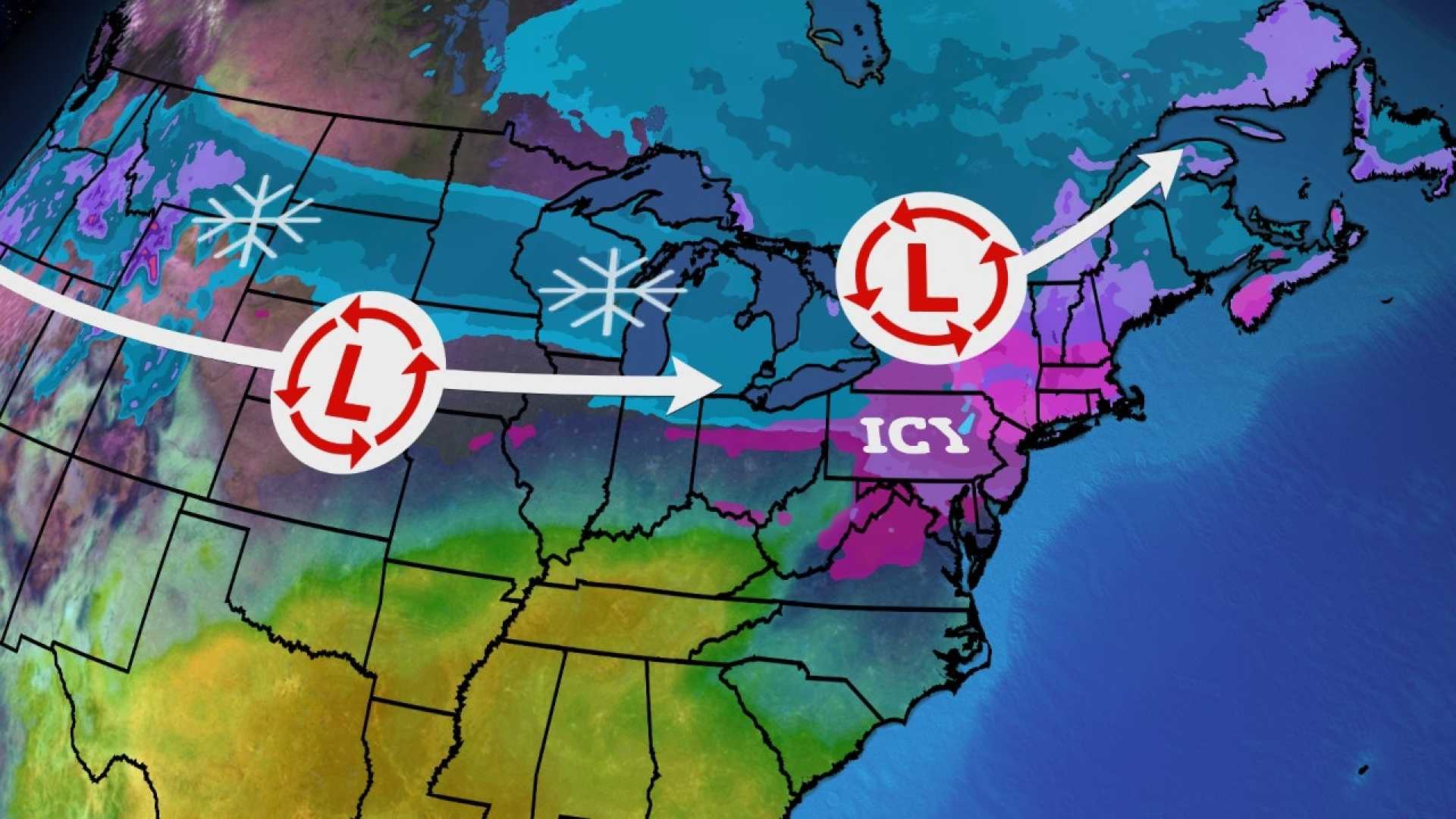 Storm Forecast Midwest Northeast