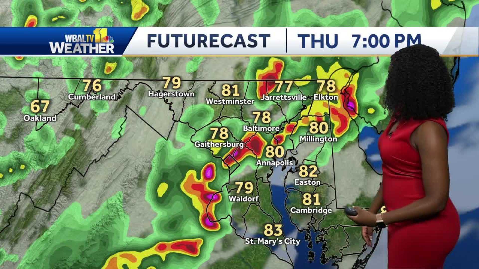 Strong Storms Maryland Wind Rain