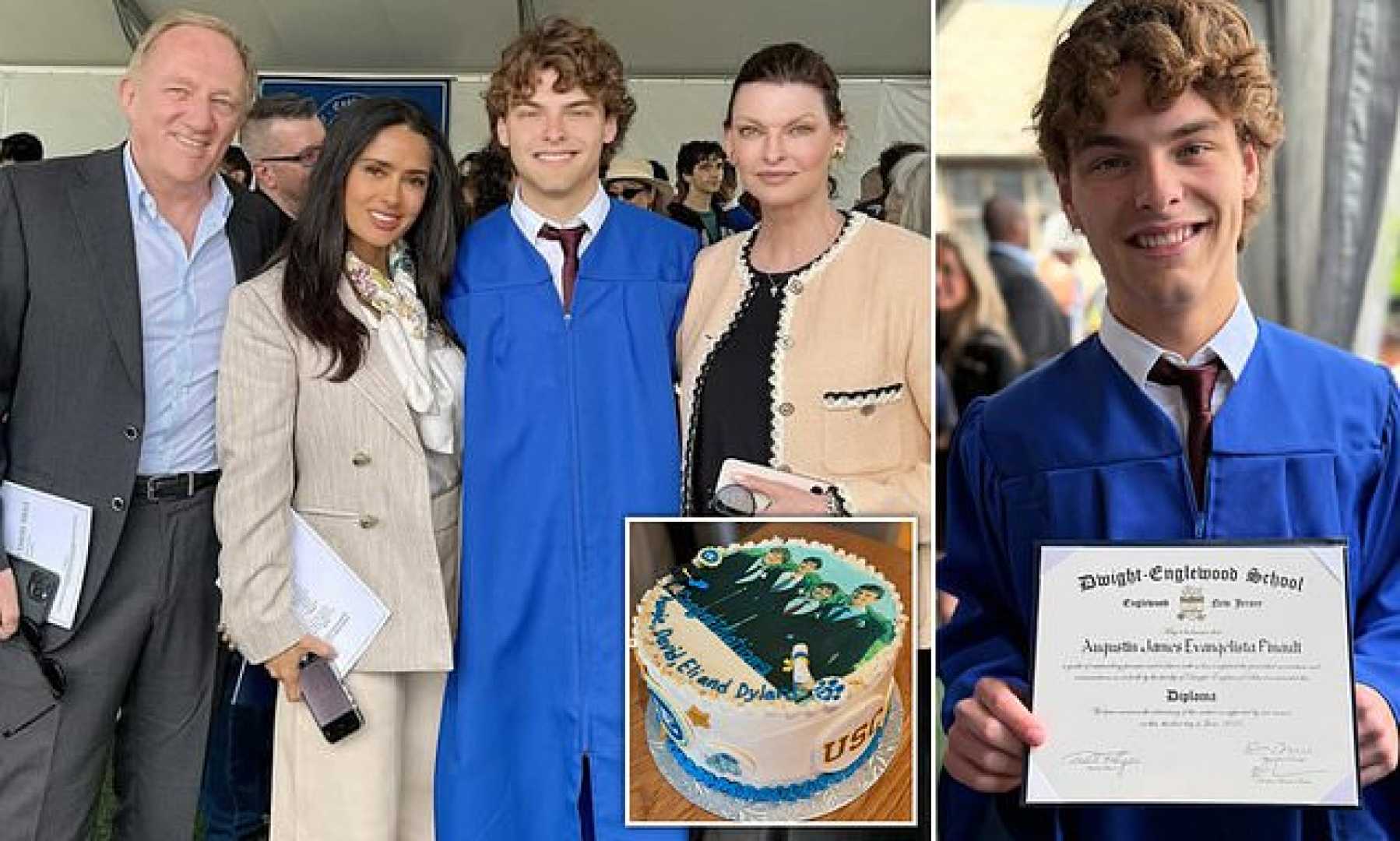 Supermodel Evangelista Son Graduation
