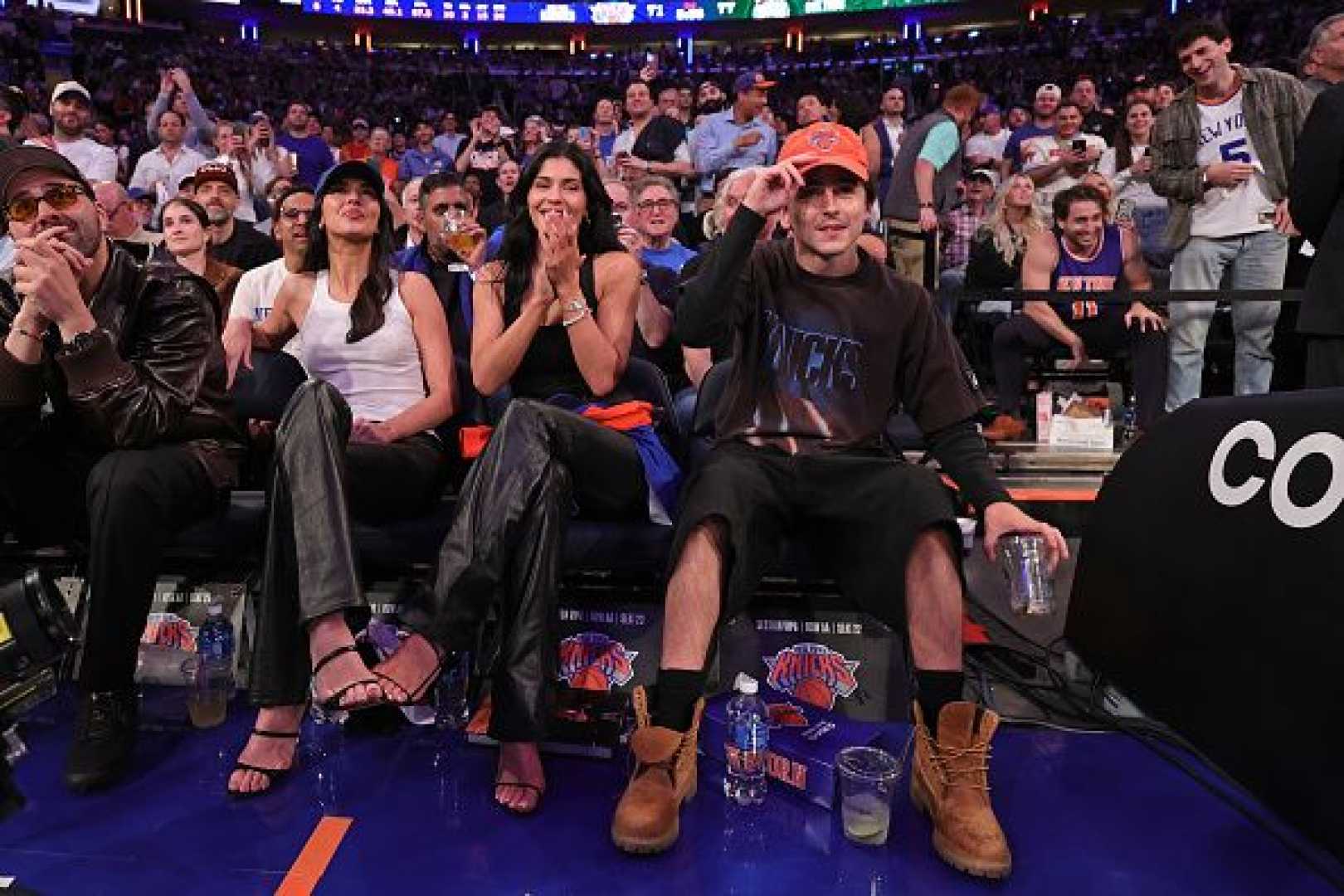 Timothée Chalamet Kylie Jenner Knicks Game