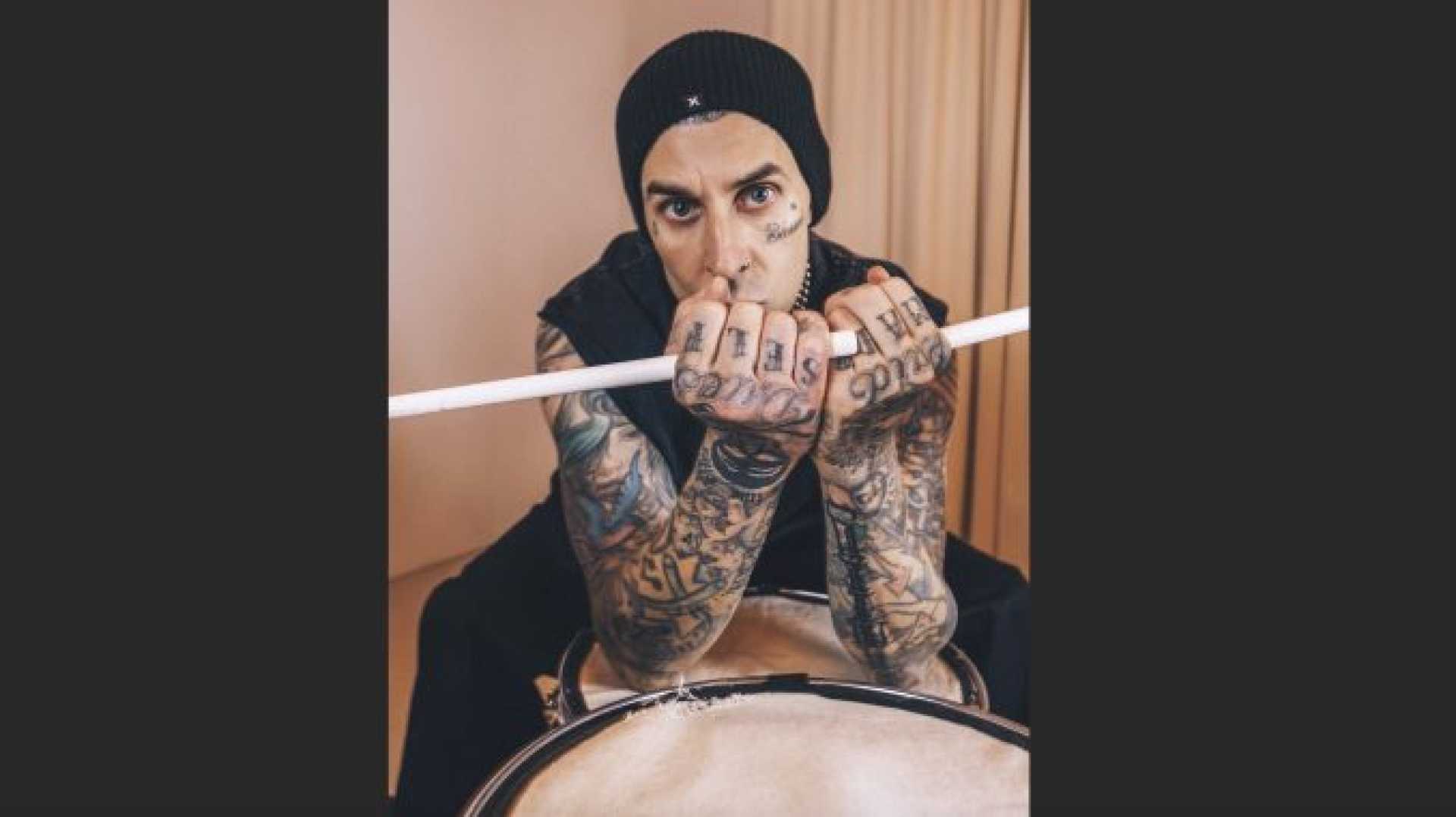Travis Barker Family Event Fontana California