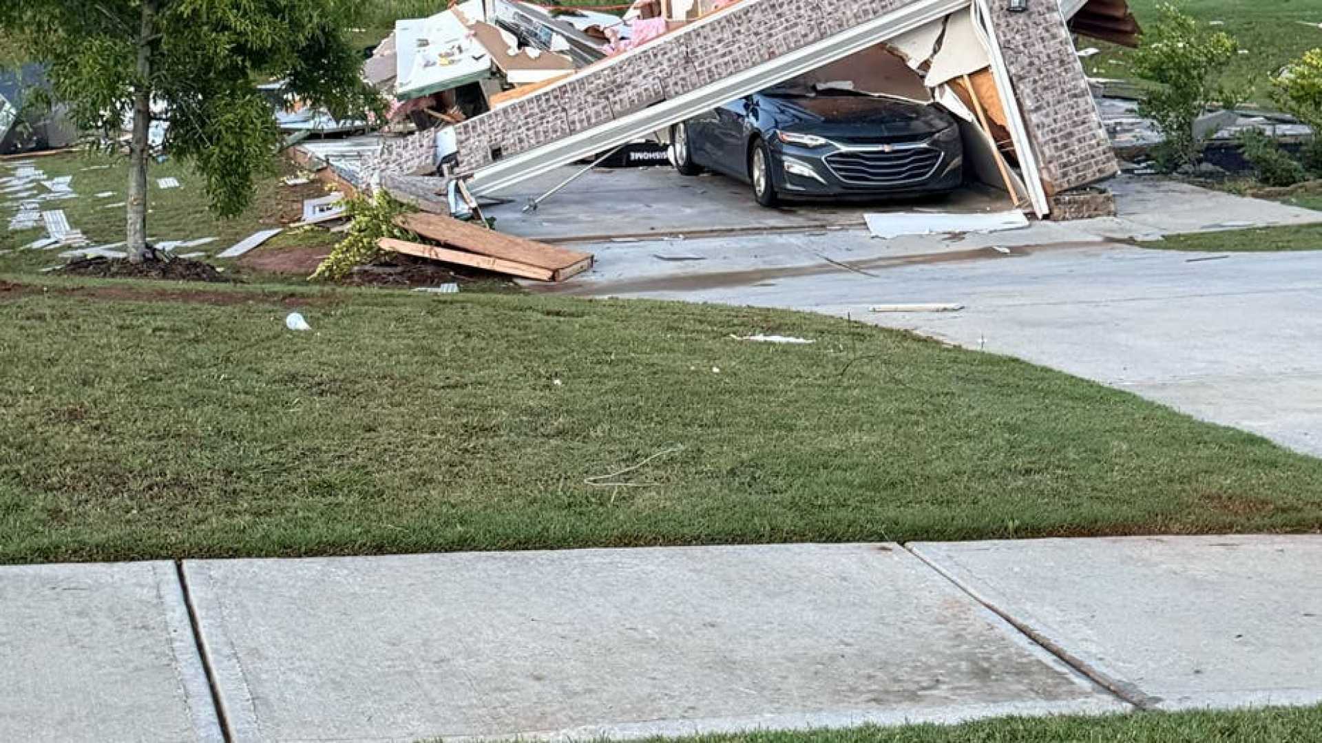 Tray Chaney Tornado Damage Georgia