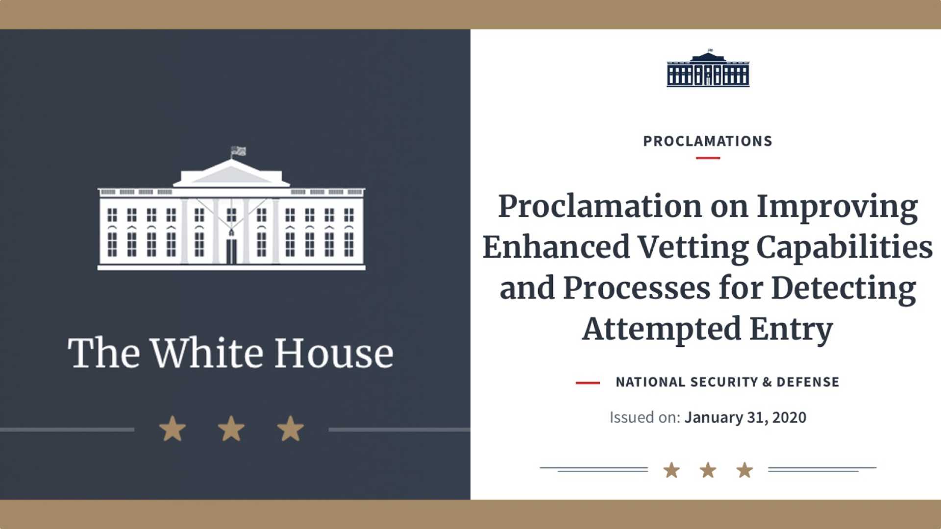 Trump Travel Ban Security Proclamation