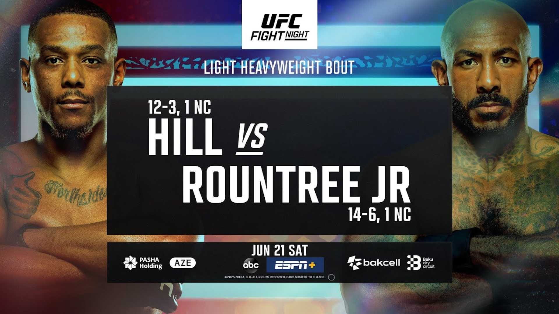 Ufc Fight Night Hill Vs Rountree Jr Azerbaijan