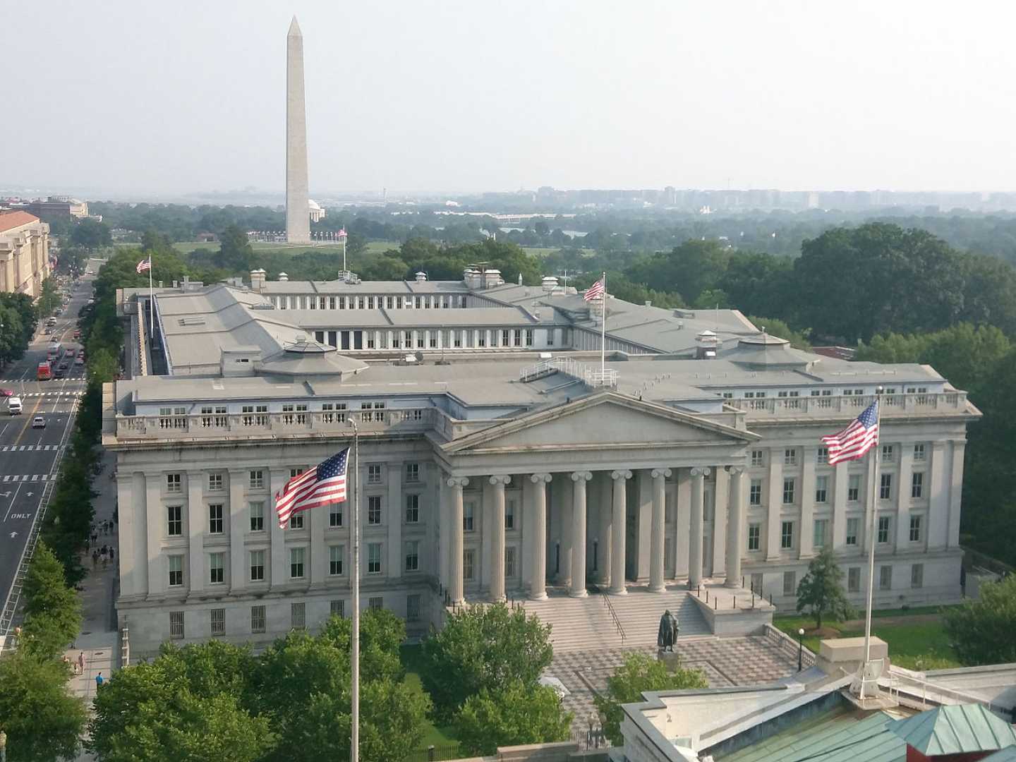 U.s. Treasury Construction Barricades July 2025