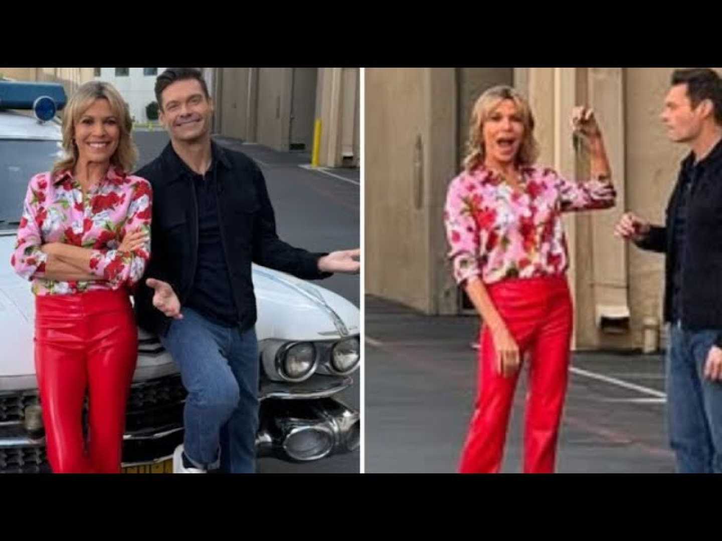 Vanna White Ryan Seacrest Ecto 1 Surprise