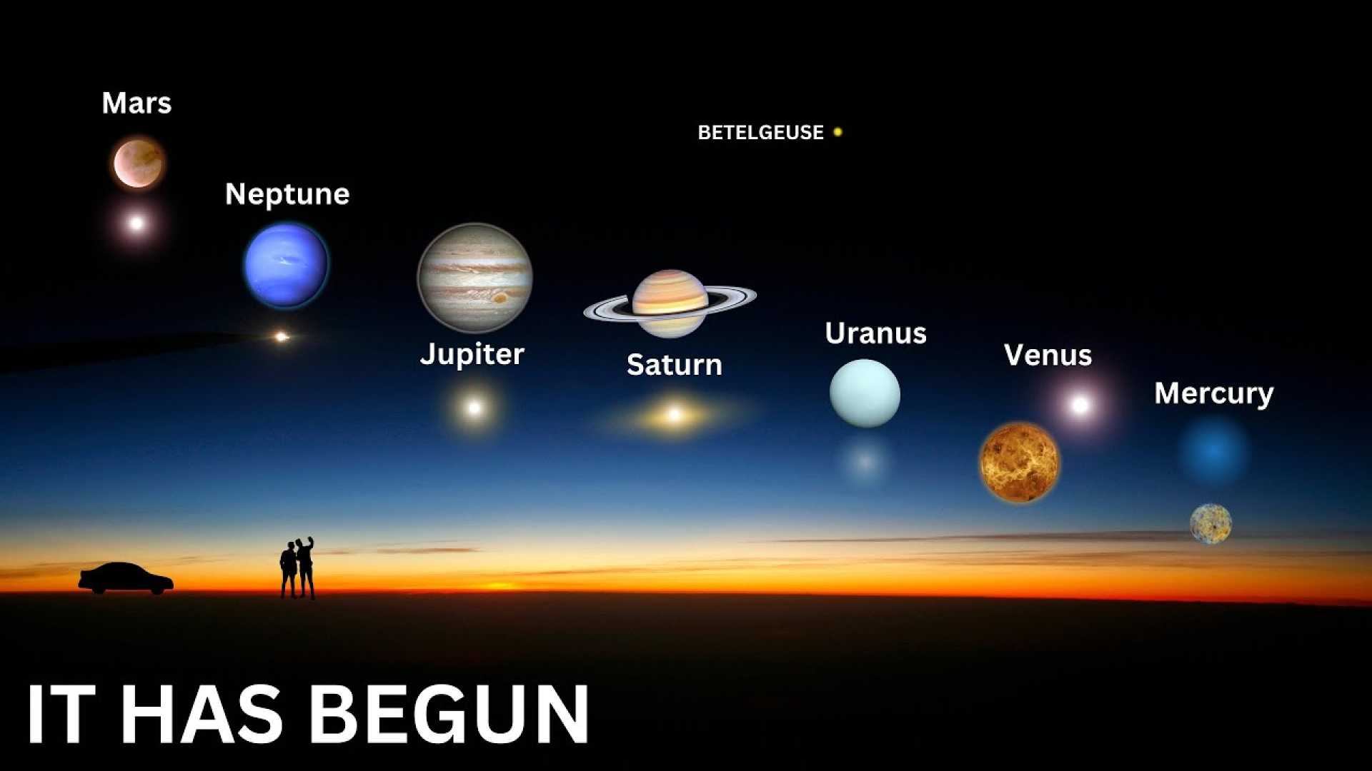 Waxing Gibbous Moon With Uranus Cosmic Alignment
