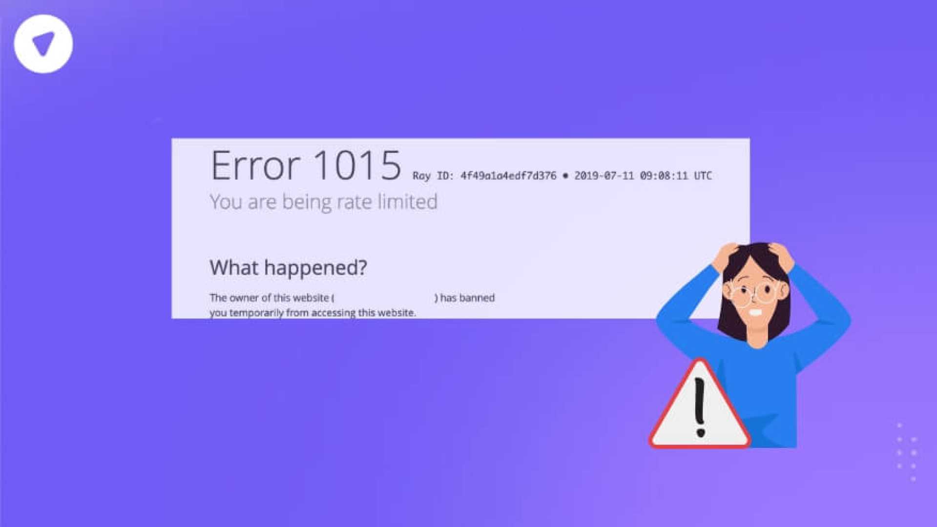 Website Owner Rate Limit Error Message