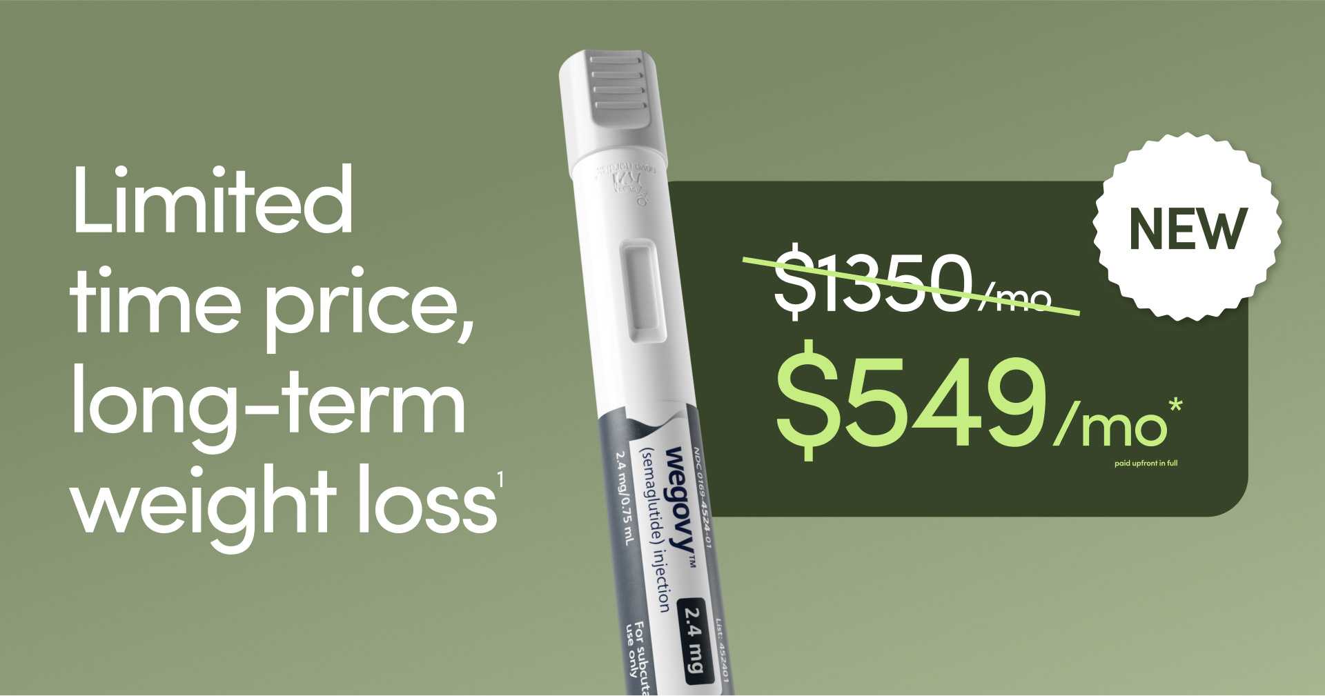 Wegovy Obesity Treatment Offer