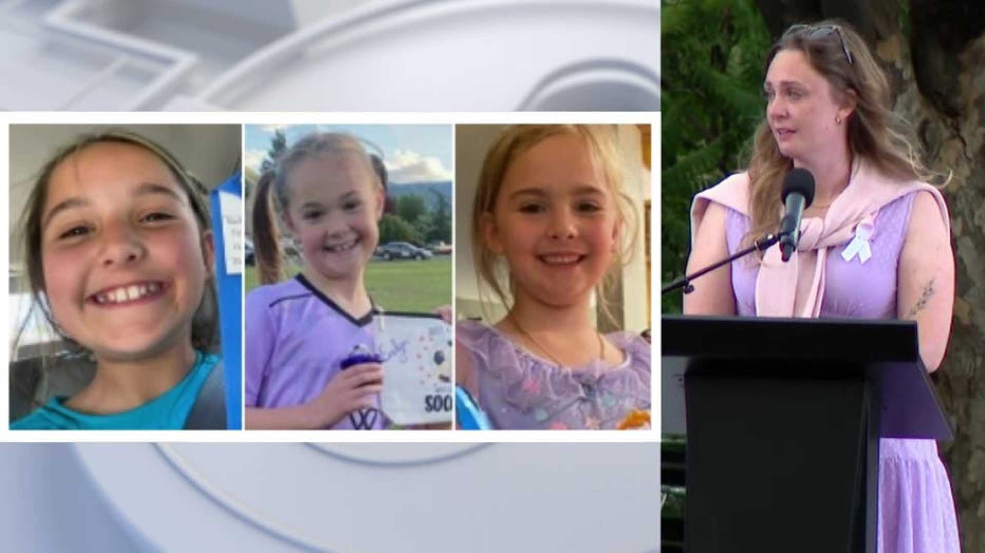 Whitney Decker Memorial Service Daughters