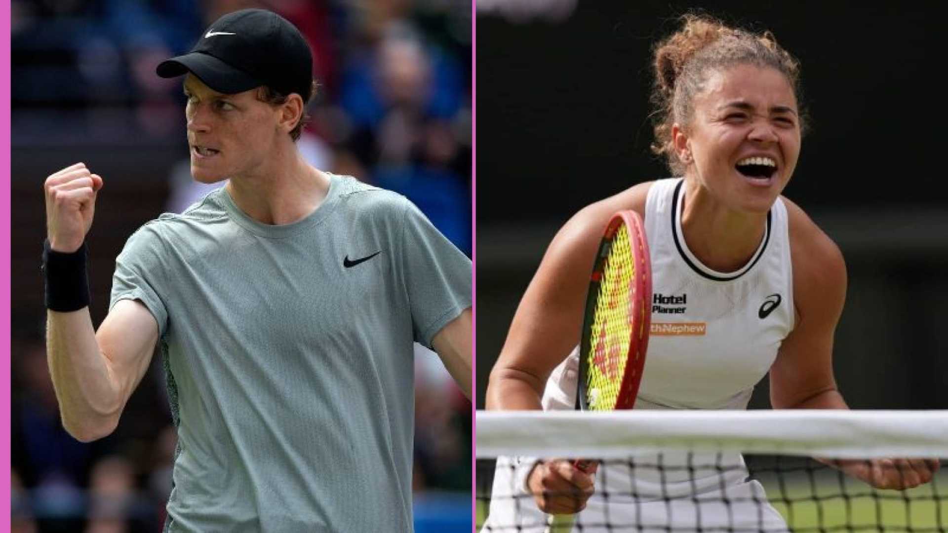 Wimbledon Tennis Jannik Sinner Jasmine Paolini