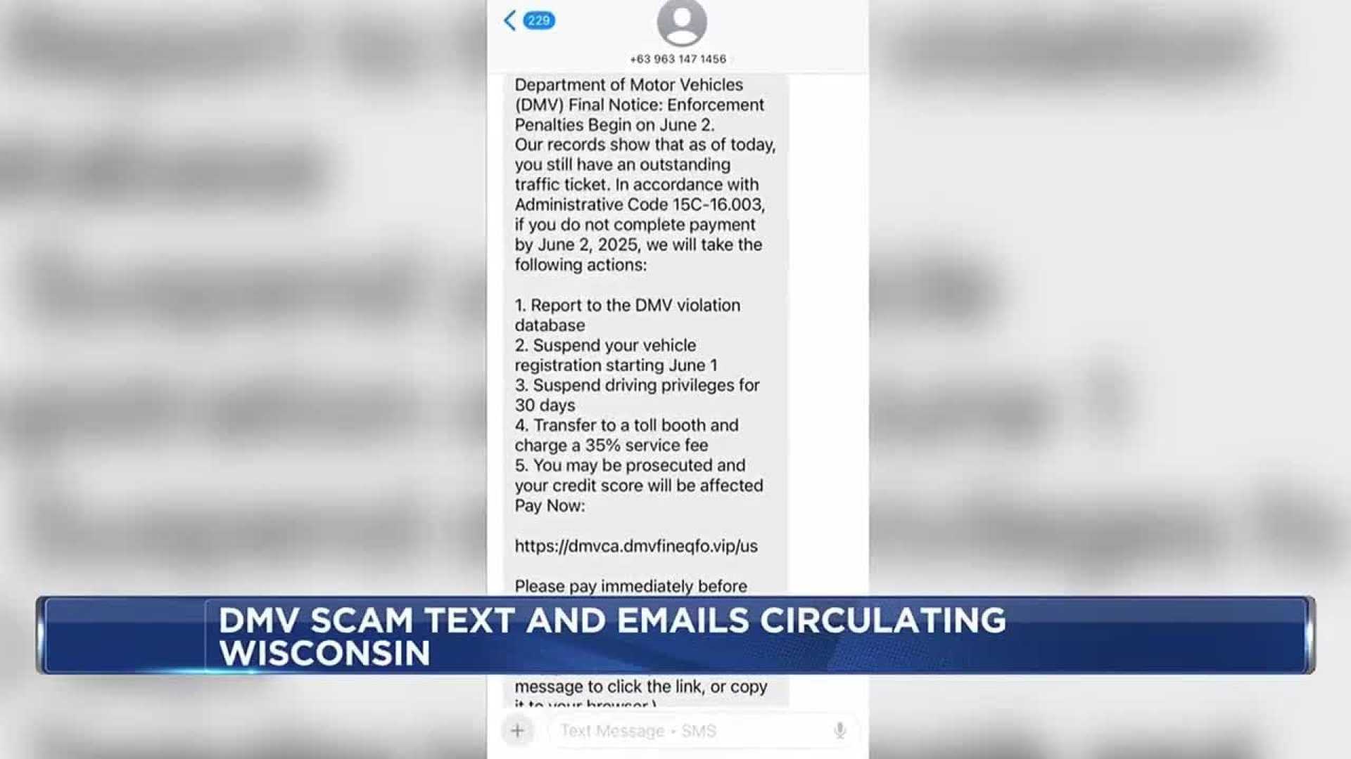 Wisconsins Dmv Phishing Scam June 2025