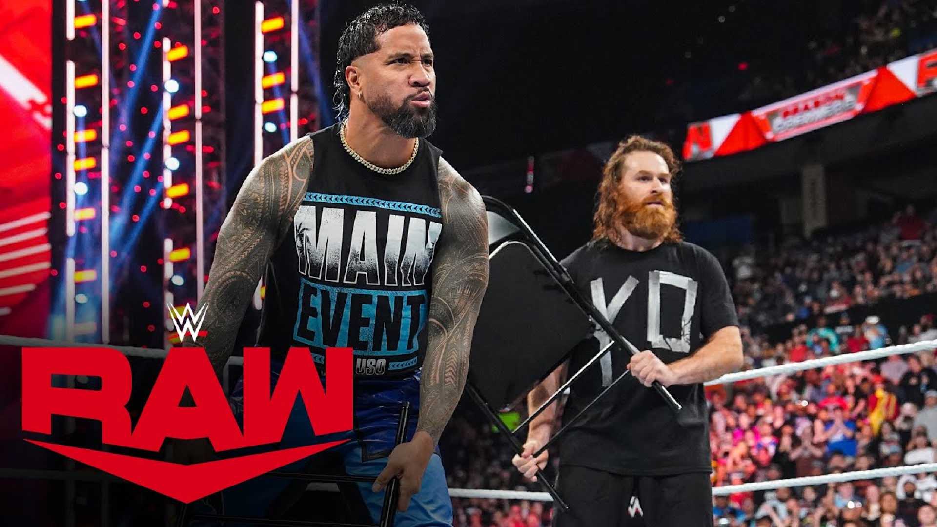 Wwe Raw Jey Uso Sami Zayn Match