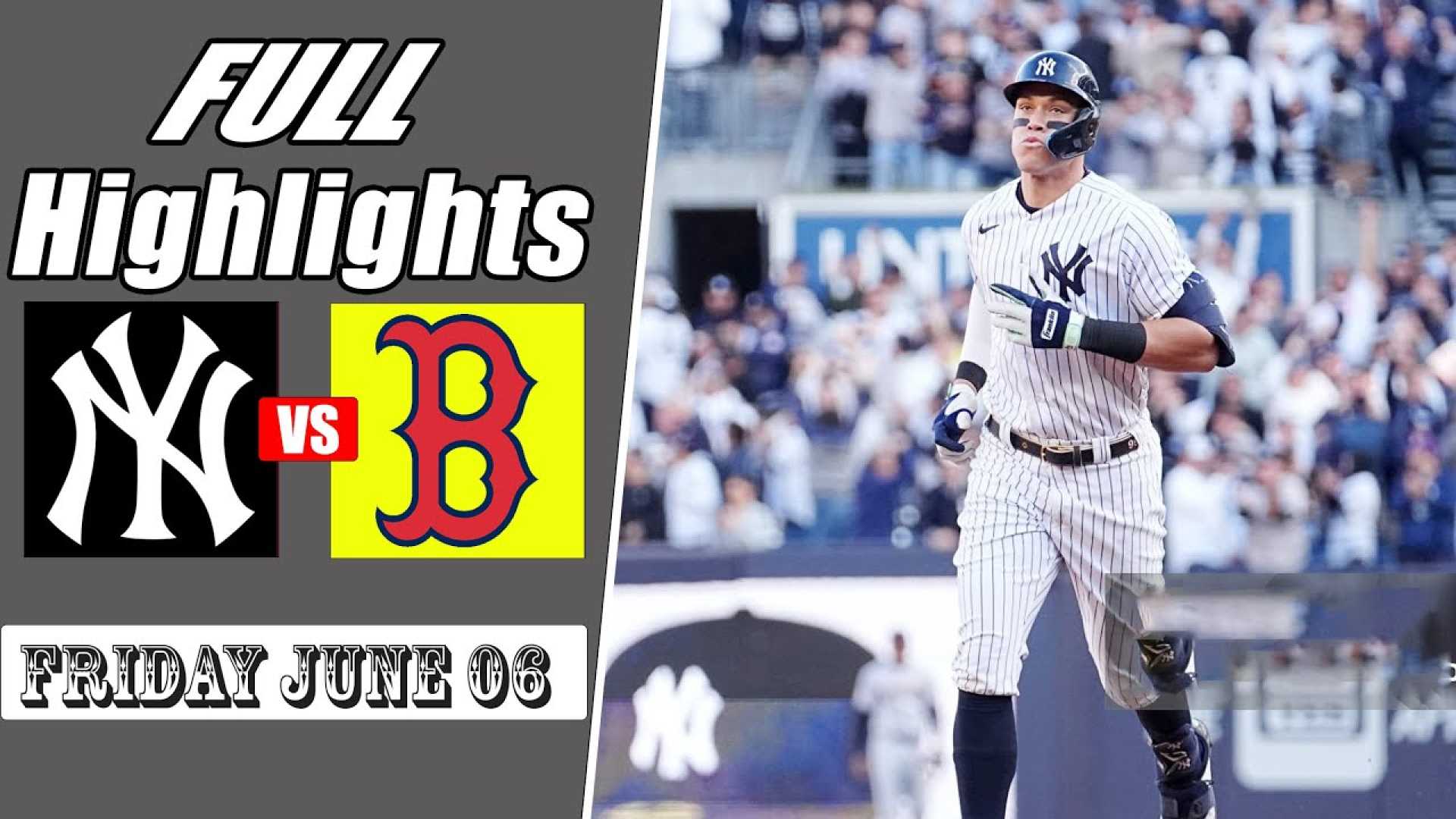 Yankees Red Sox Baseball Game June 2025