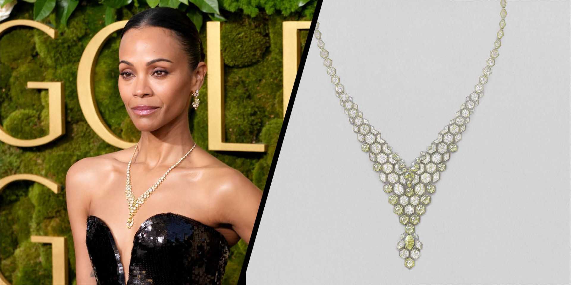 Zoe Saldaña Cartier High Jewelry Event