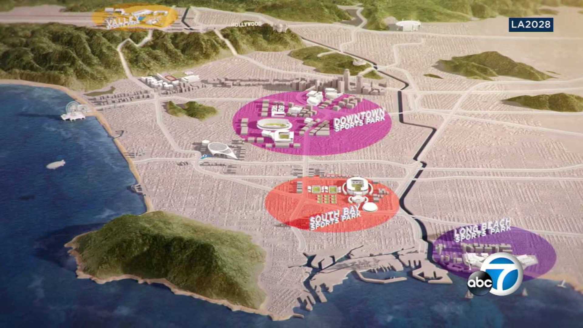 2028 Los Angeles Olympics Venues Map