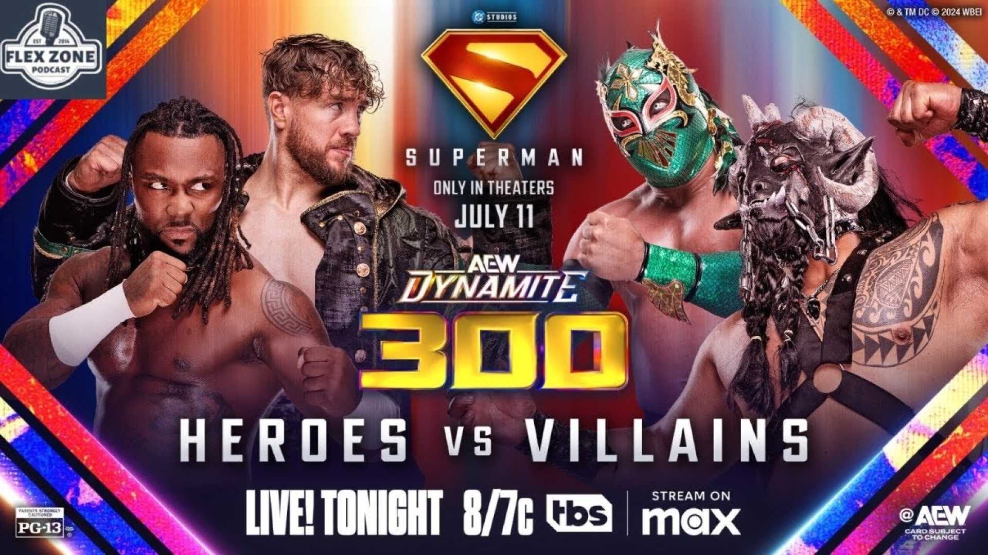 Aew Dynamite 300th Episode Wrestling Highlights