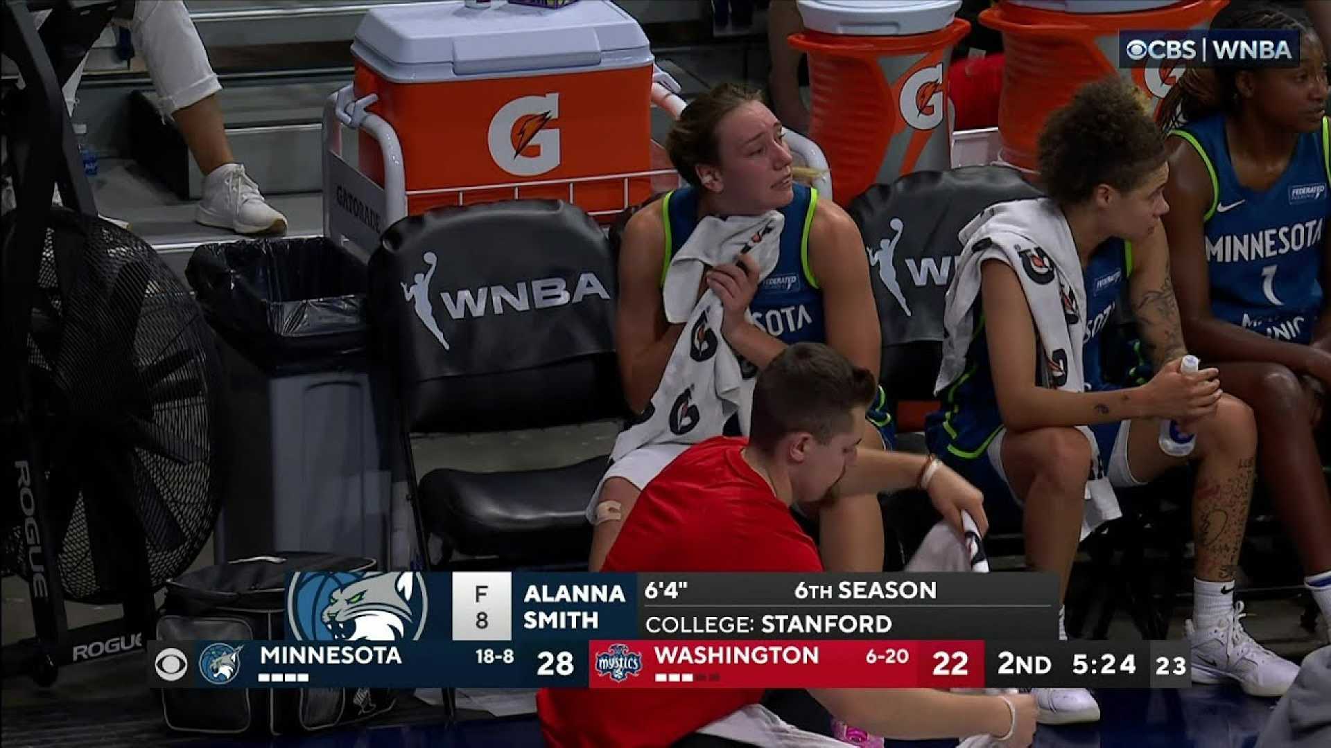 Alanna Smith Minnesota Lynx Game Injury