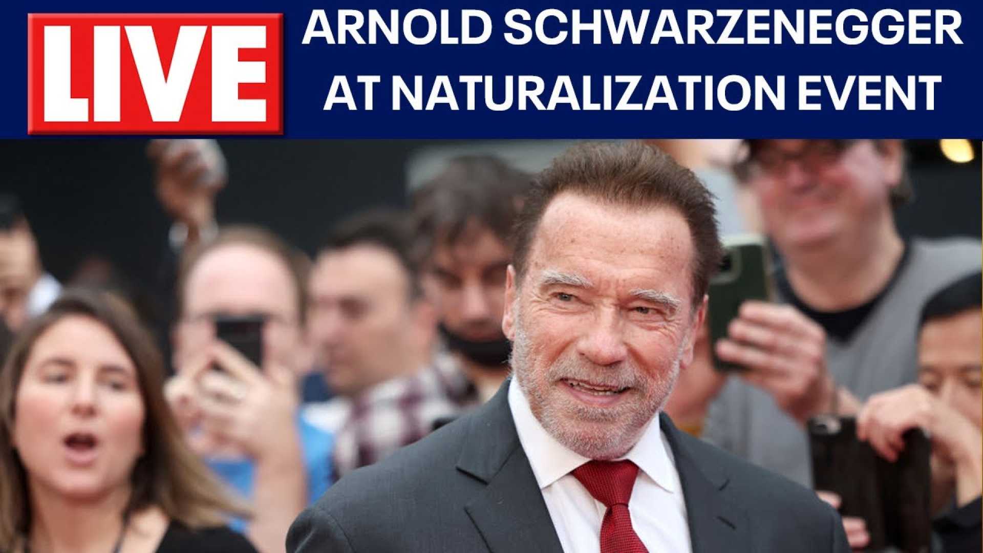 Arnold Schwarzenegger Mount Vernon Naturalization Ceremony