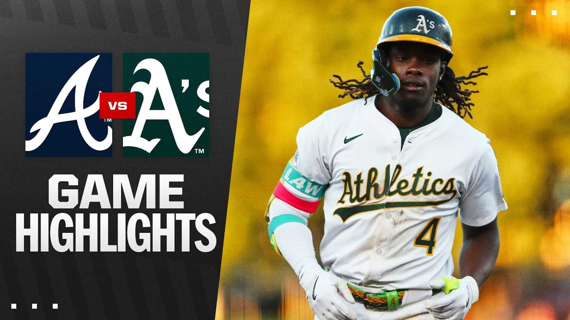 A's Vs Braves Baseball Game