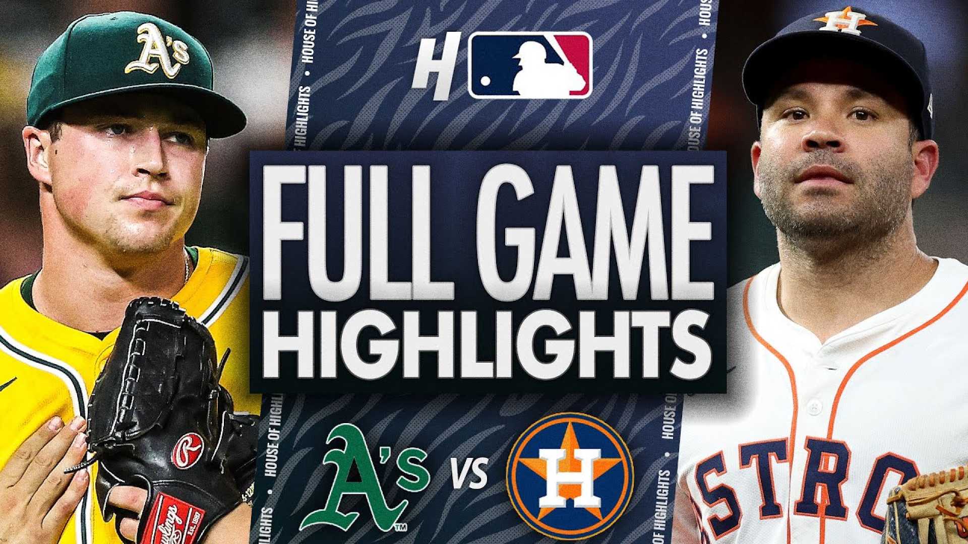 Astros Athletics Mlb Game Highlights
