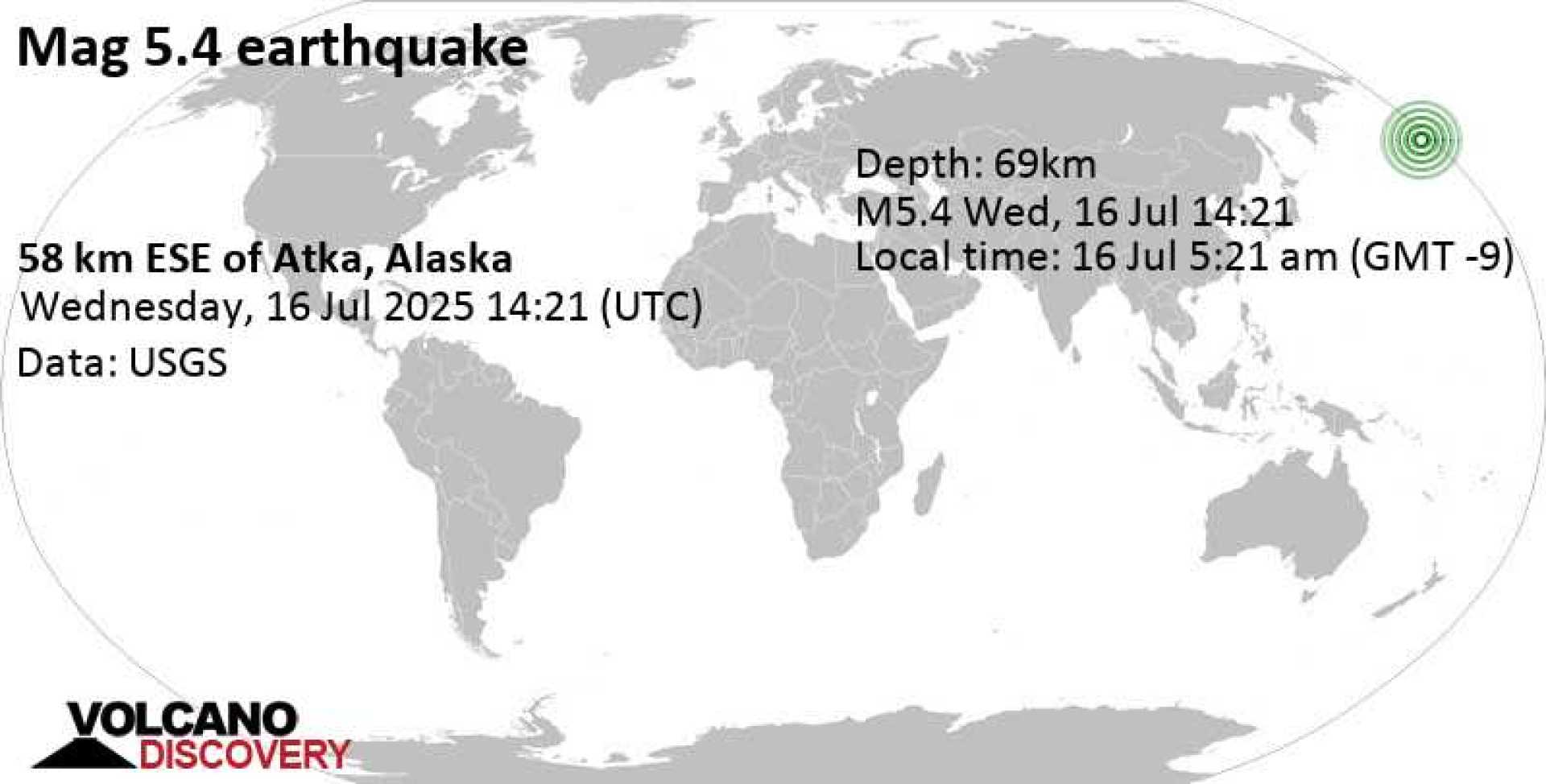 Atka Alaska Earthquake July 2025